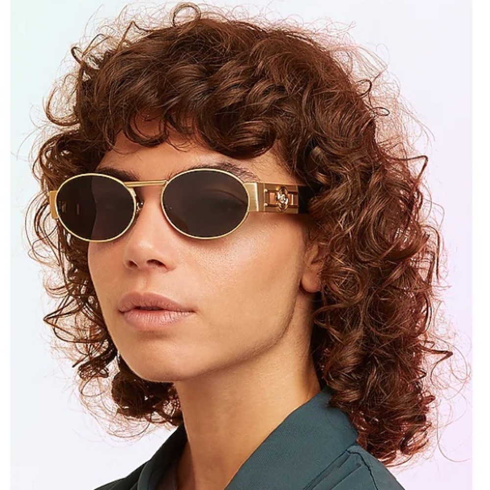 NEW VERSACE VE2264 1002/87 UNISEX VERSACE OVAL DECO SUNGLASSES VE2264 100287
